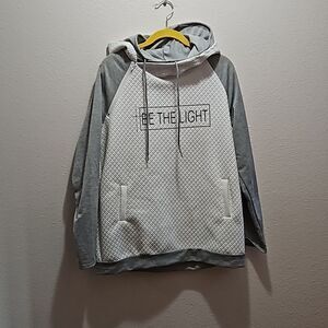 White/grey hoodie, XL